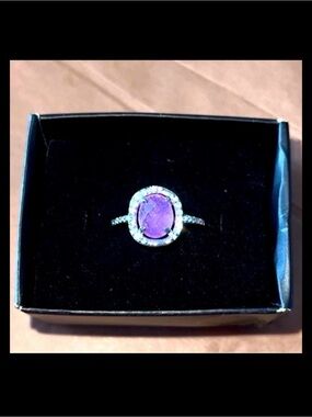 RBP3105 Stopping Ahead: : Genuine Lavender Quartz Ring Sz 8